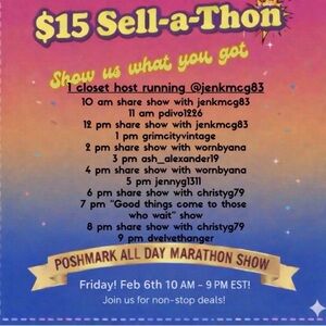 🛍️2/6 SELL-A-THON! $15 STARTS! 🛍️